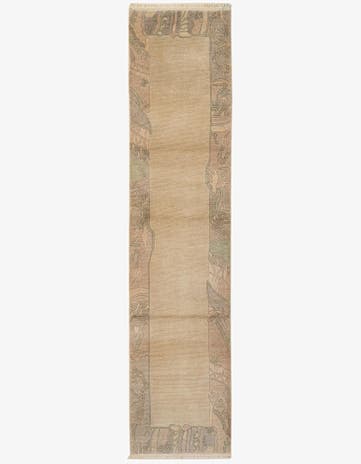 2' 7 x 11' Hand Knotted Tibet Wool Runner Rug