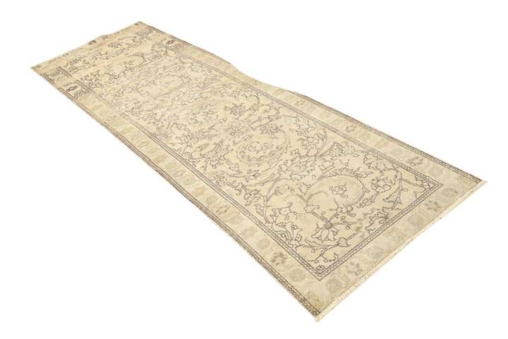 2' 7 x 9' Hand Knotted Ultra Vintage Persian Wool Runner Rug