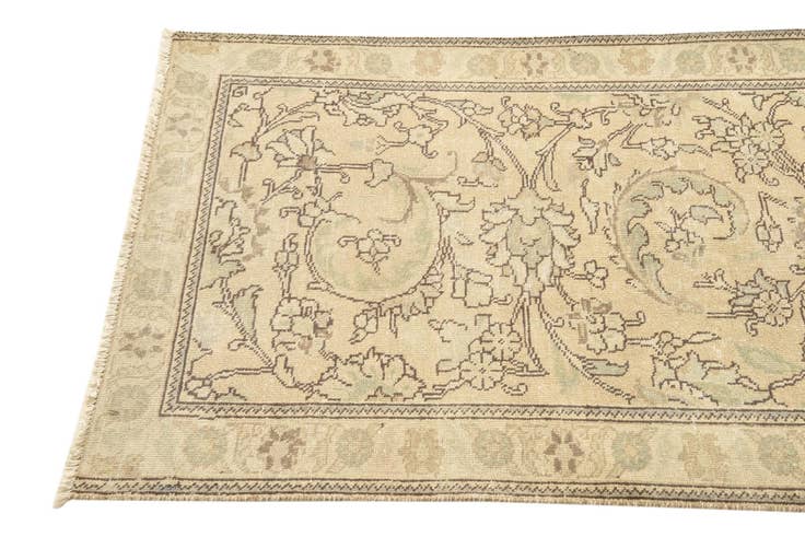 Detail image of 2' 7 x 9' Hand Knotted Ultra Vintage Persian Wool Runner Rug