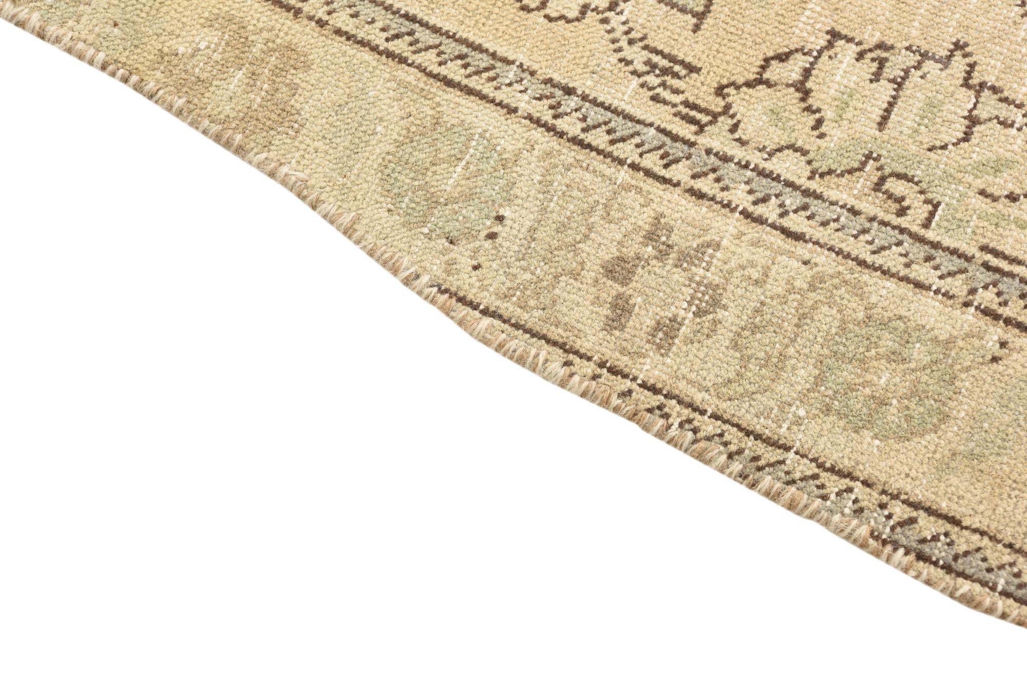 2' 7 x 9' Hand Knotted Ultra Vintage Persian Wool Runner Rug