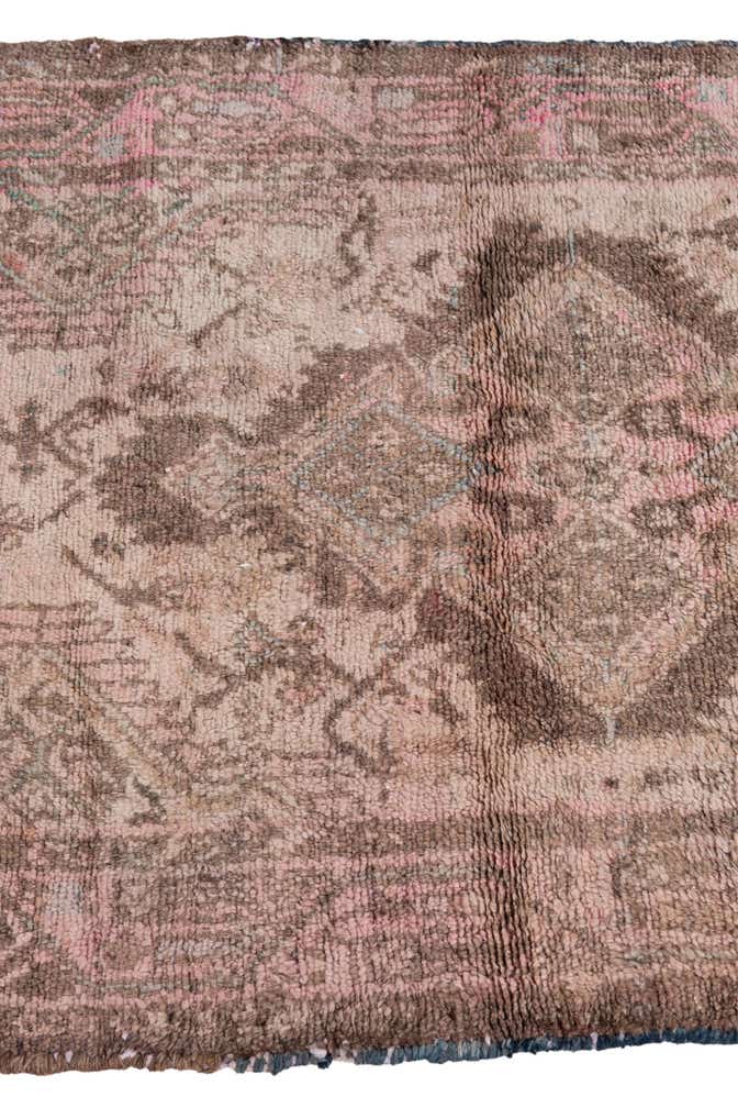 2' 4 x 4' 6 Hand Knotted Ultra Vintage Persian Wool Runner Rug