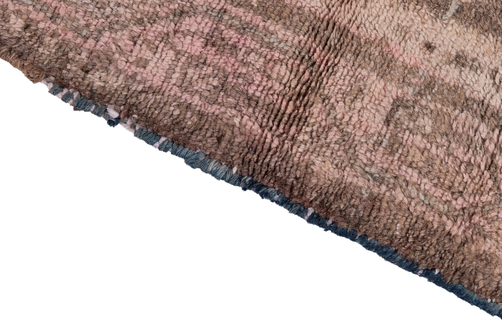 2' 4 x 4' 6 Hand Knotted Ultra Vintage Persian Wool Runner Rug
