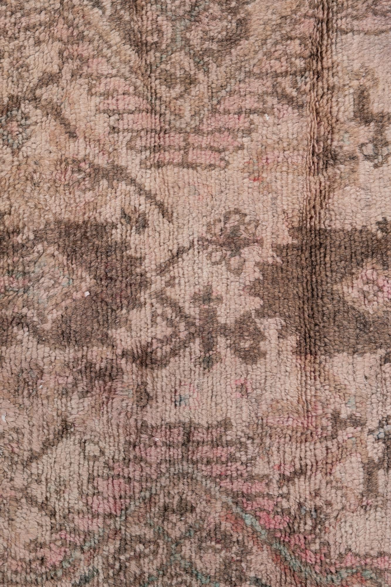 2' 4 x 4' 6 Hand Knotted Ultra Vintage Persian Wool Runner Rug