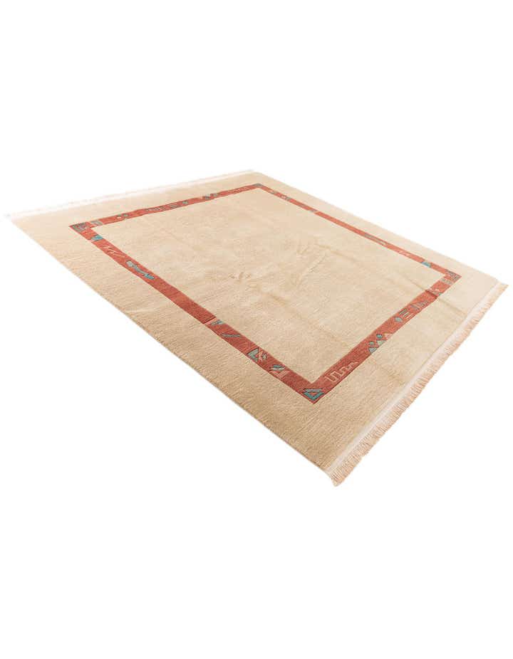 7' 2 x 7' 3 Hand Knotted Tibet Wool Square Rug