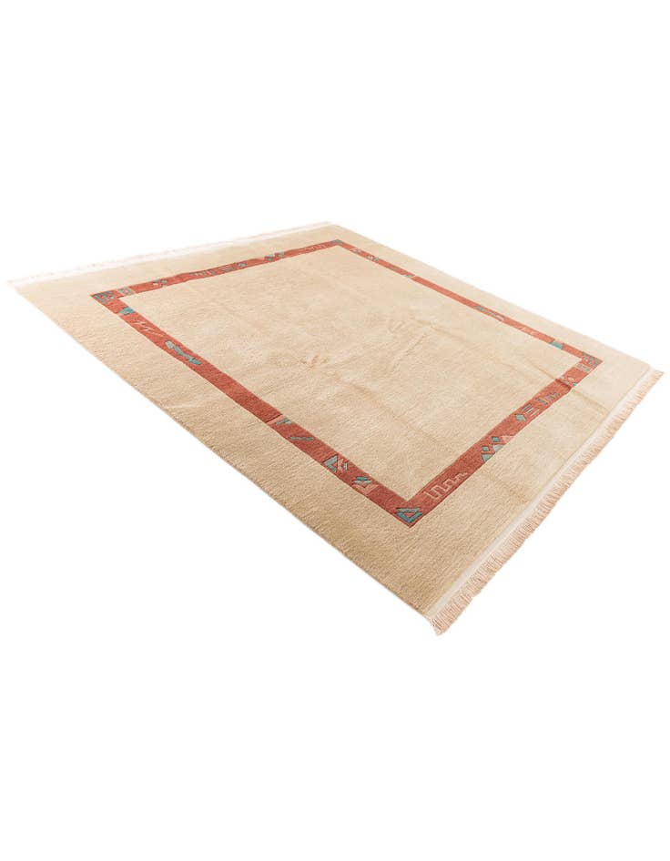 Detail image of 7' 2 x 7' 3 Hand Knotted Tibet Wool Square Rug