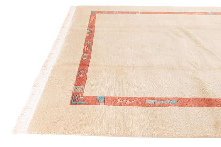 7' 2 x 7' 3 Hand Knotted Tibet Wool Square Rug