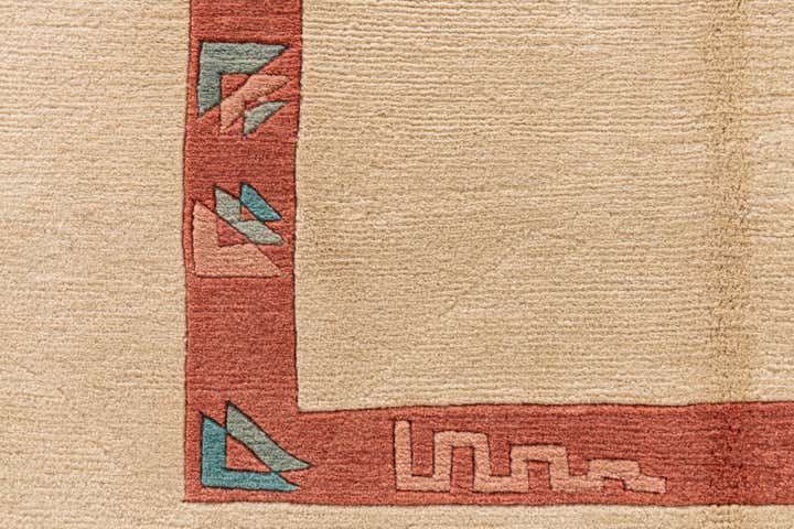 7' 2 x 7' 3 Hand Knotted Tibet Wool Square Rug