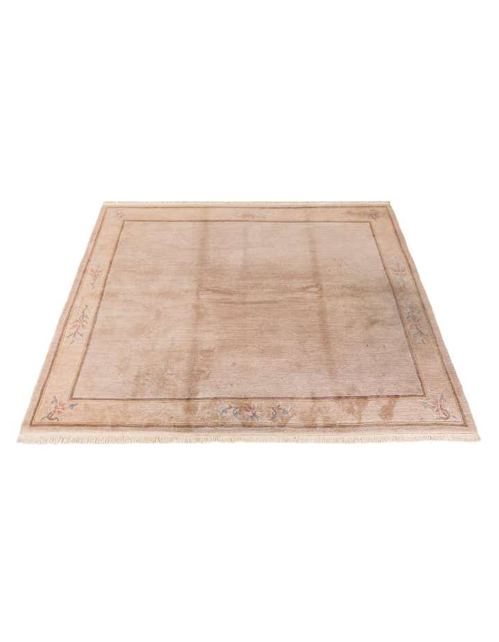 8' x 8' 5 Hand Knotted Tibet Wool Square Rug