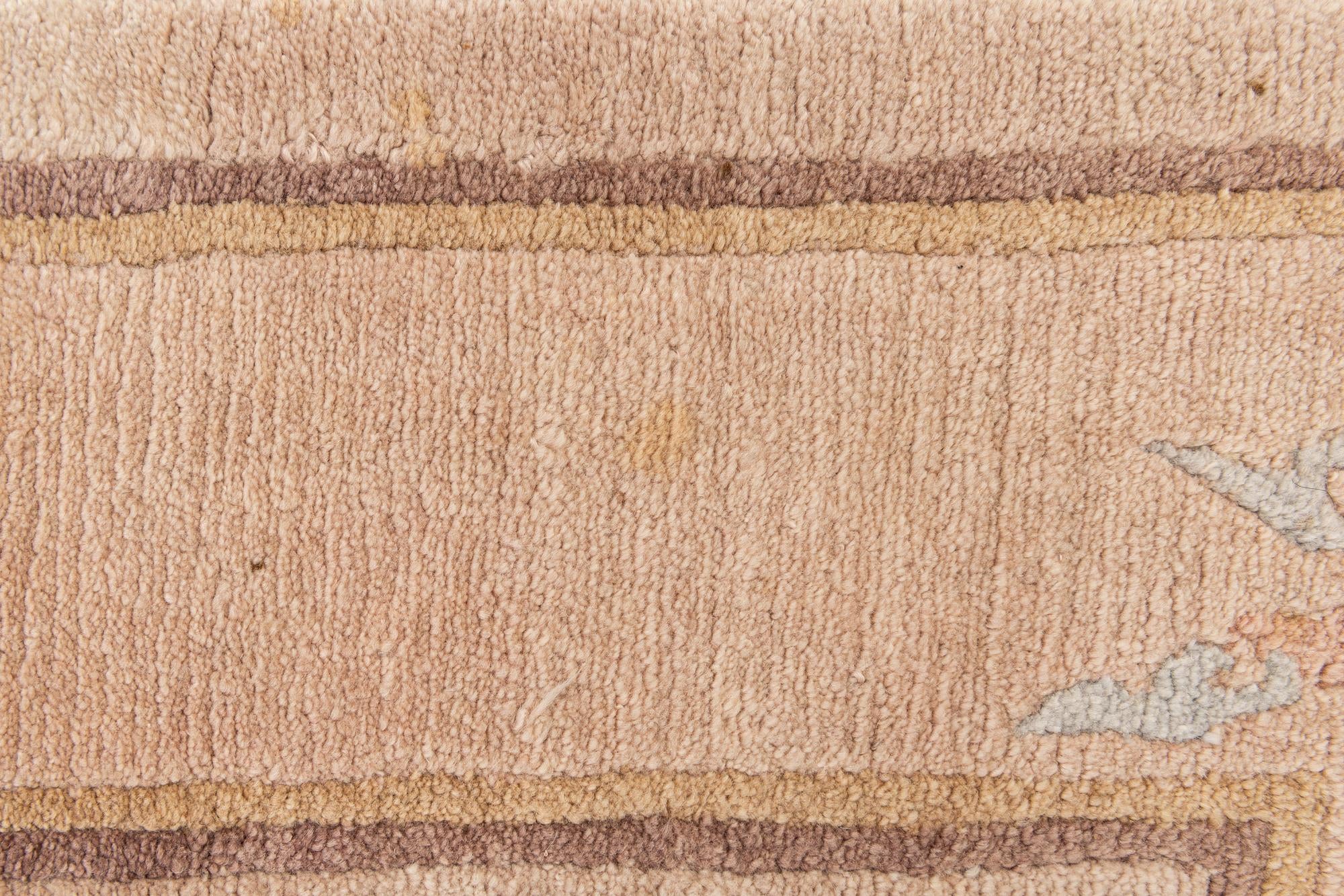 8' x 8' 5 Hand Knotted Tibet Wool Square Rug