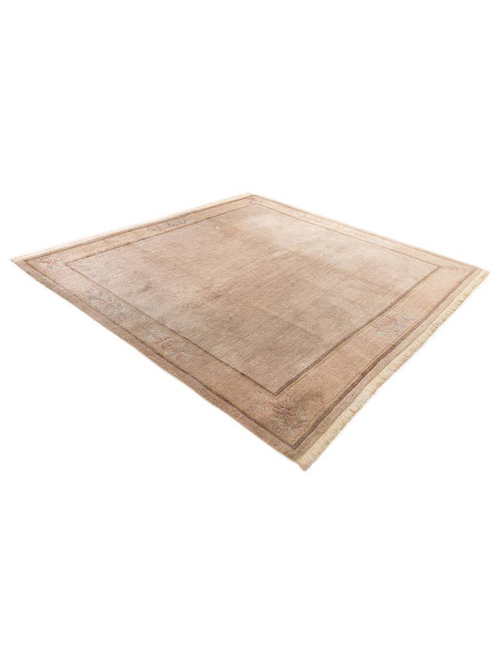 Detail image of 8' x 8' 5 Hand Knotted Tibet Wool Square Rug