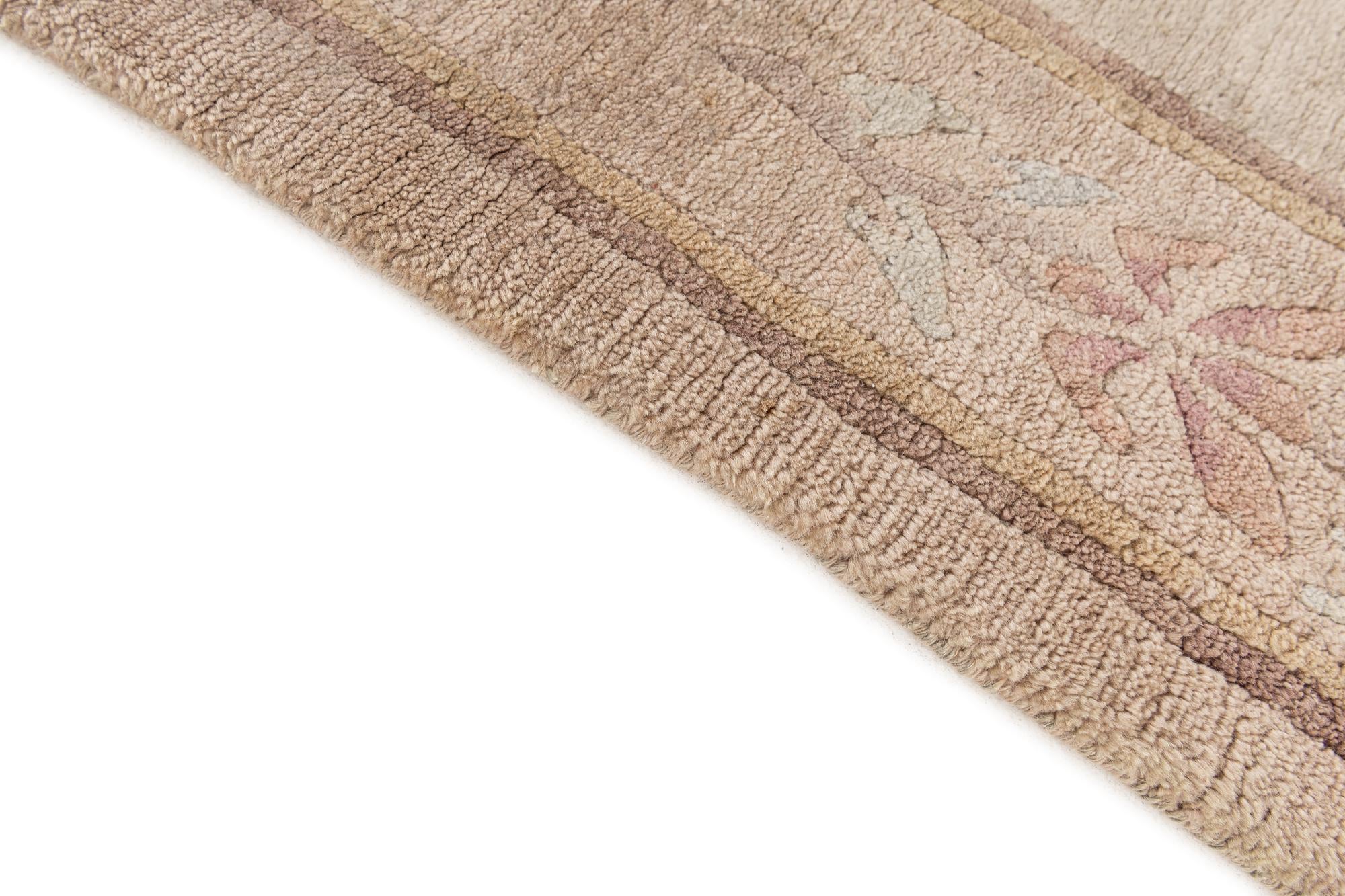8' x 8' 5 Hand Knotted Tibet Wool Square Rug