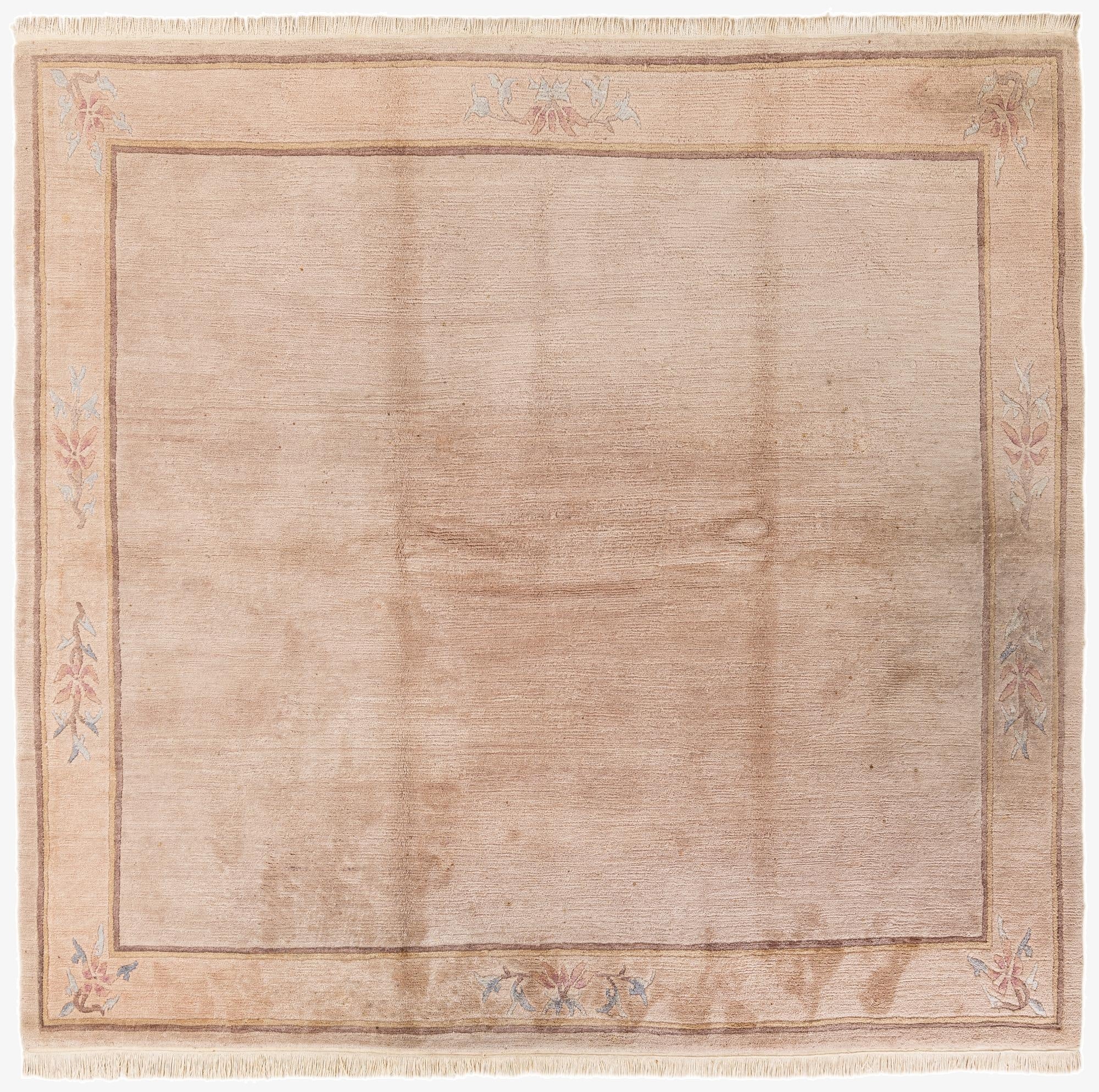 8' x 8' 5  Hand Knotted Tibet Wool Square Rug