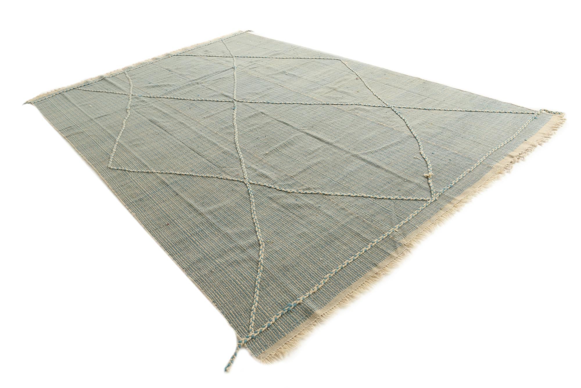 8' 6 x 12' 4 Hand Knotted Moroccan Wool Rug
