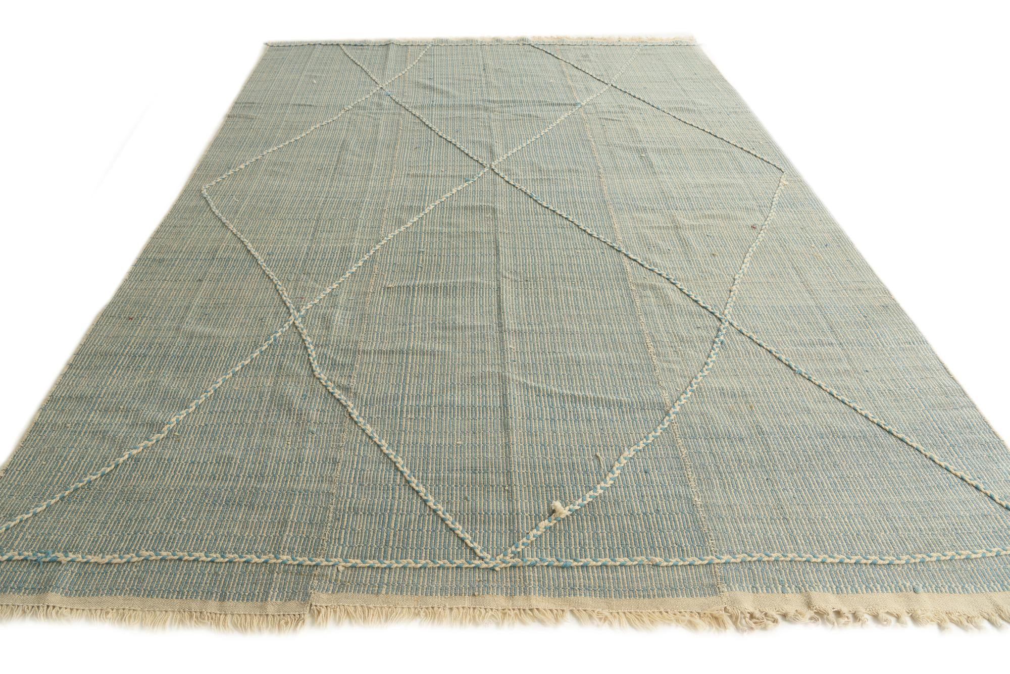 8' 6 x 12' 4 Hand Knotted Moroccan Wool Rug
