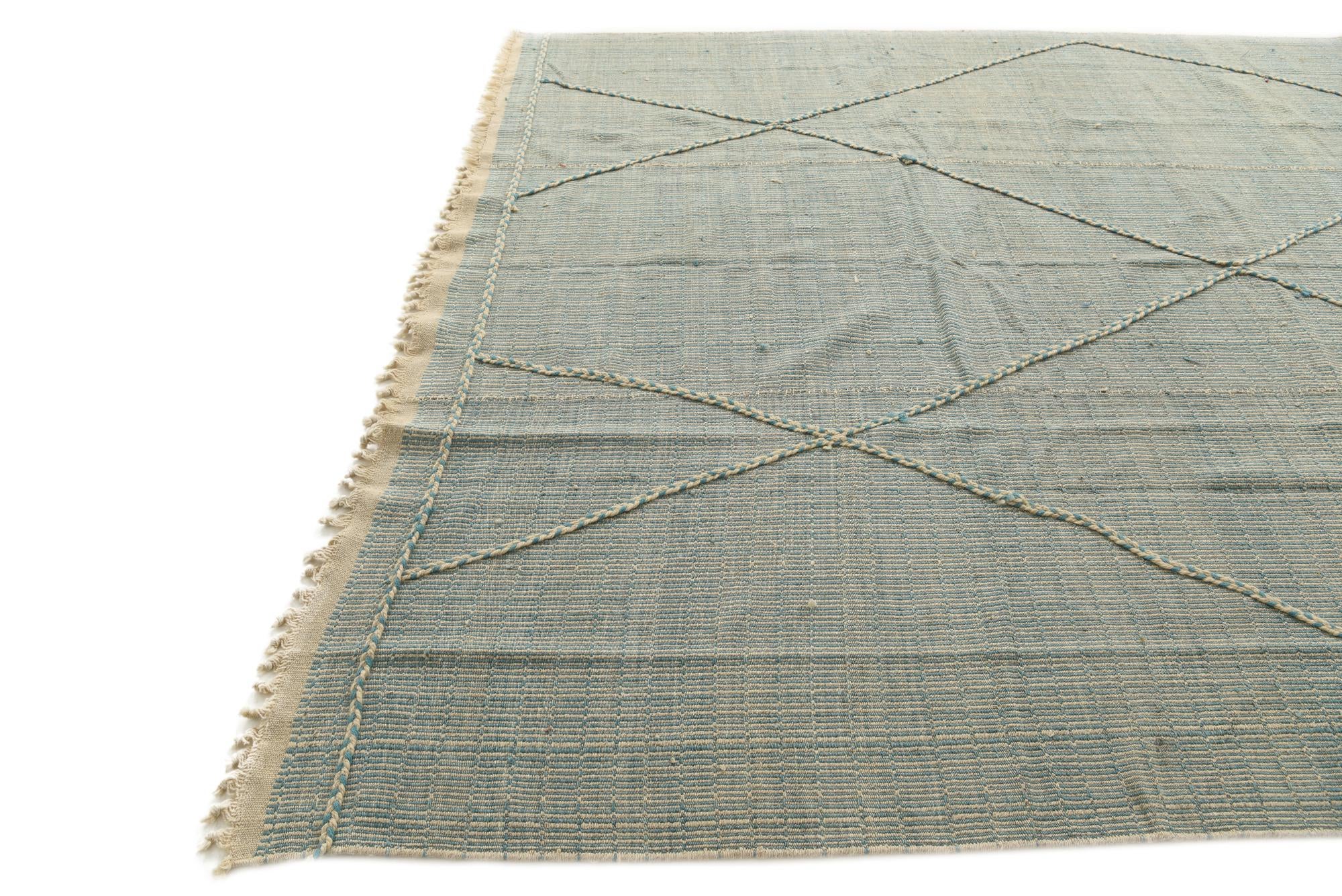 8' 6 x 12' 4 Hand Knotted Moroccan Wool Rug