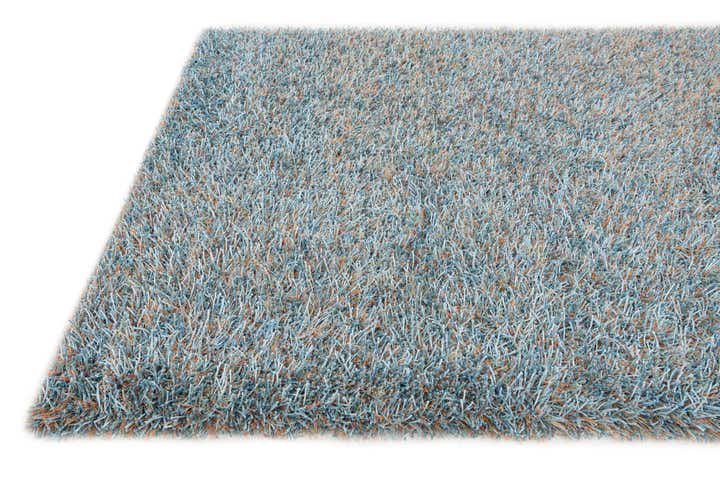 5' x 6' 7 Hand Woven Two-Tone Shag Rug