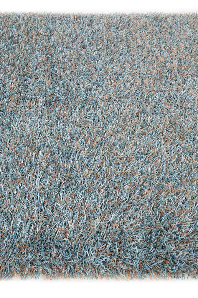 5' x 6' 7 Hand Woven Two-Tone Shag Rug