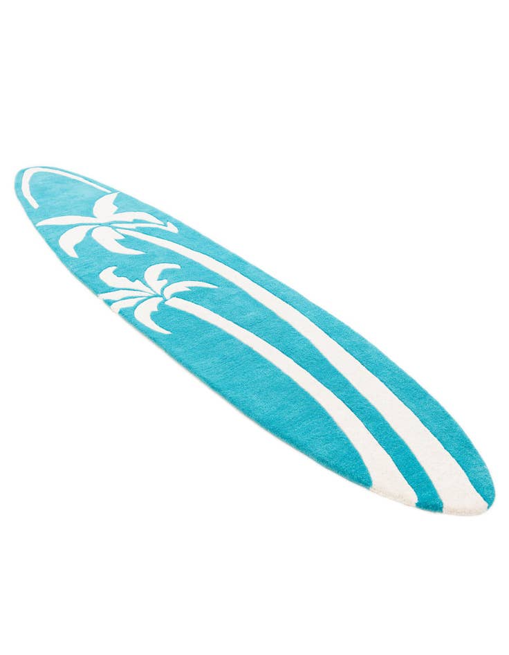 Detail image of 2' x 8' 9 SurfBoard Wool Freeform Rug