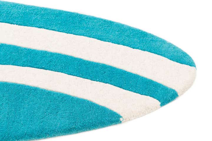 2' x 8' 9 SurfBoard Wool Freeform Rug
