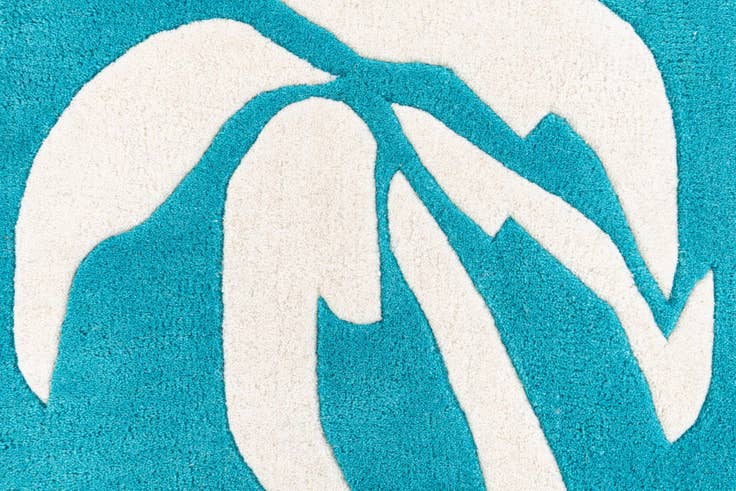 Detail image of 2' x 8' 9 SurfBoard Wool Freeform Rug