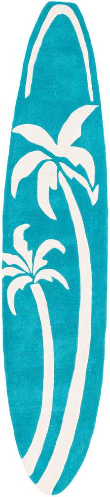 2' x 8' 9 SurfBoard Wool Freeform Rug