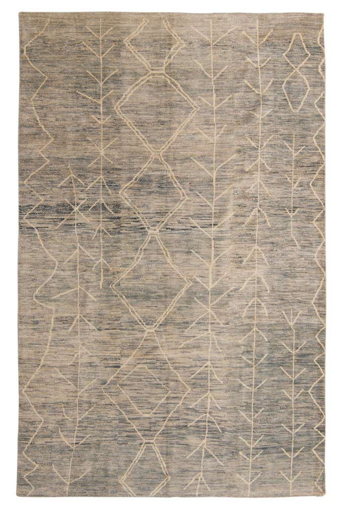6' 7 x 10' 3 Hand Knotted Darya Wool Rug