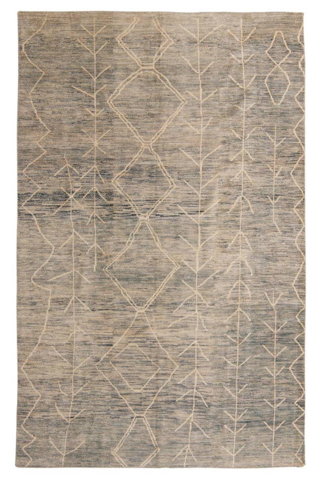 Detail image of 6' 7 x 10' 3 Hand Knotted Darya Wool Rug