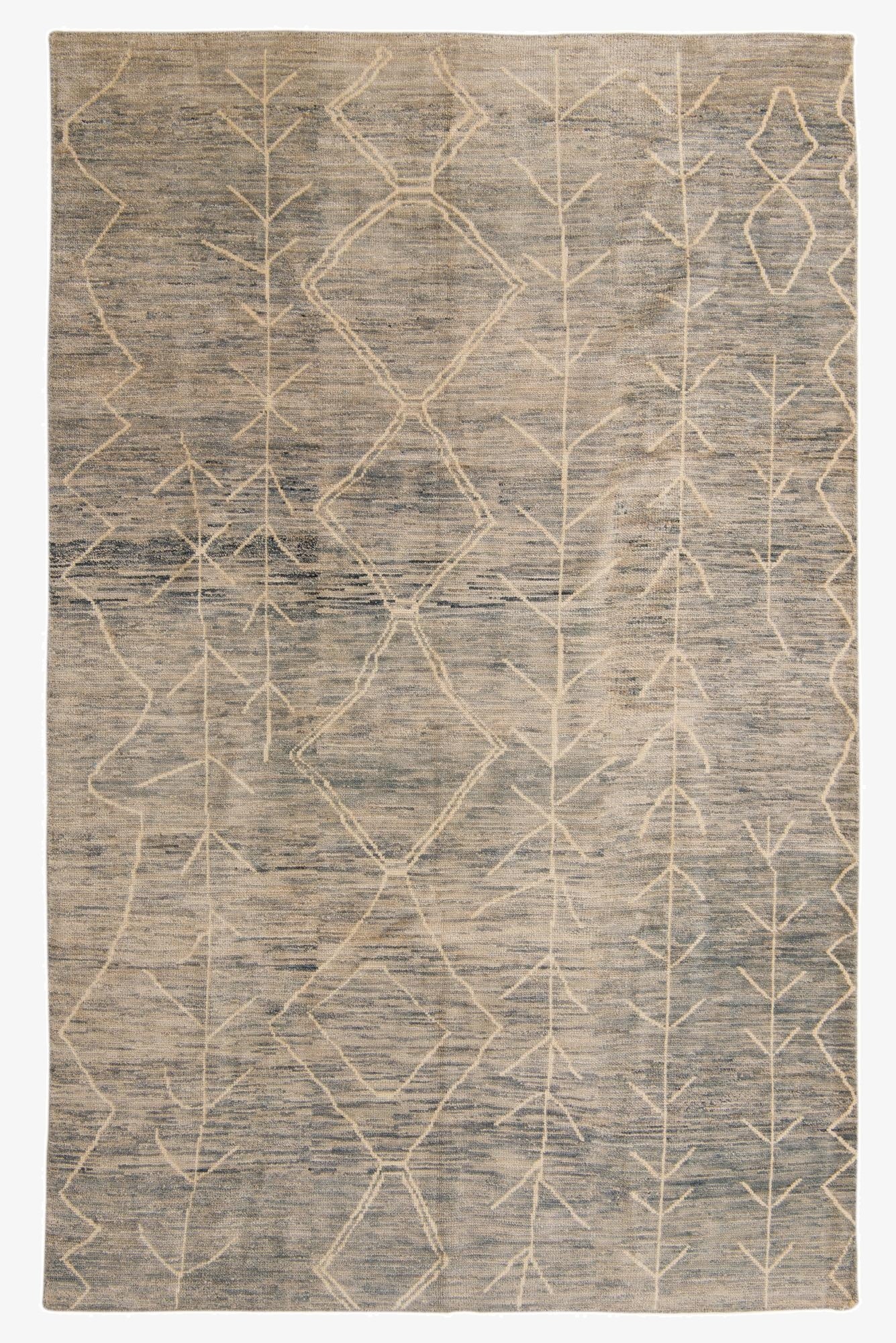 6' 7 x 10' 3  Hand Knotted Darya Wool Rug