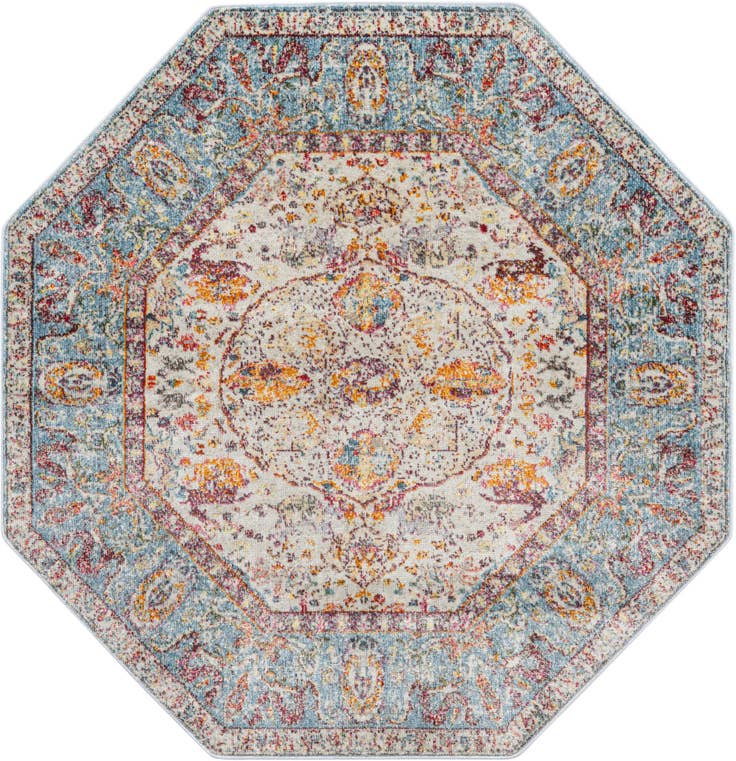 Detailansicht von 150cm x 150cm Havana Achteck Teppich