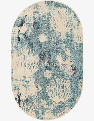 3' 3 x 5' 3 Washable Amalfi Oval Rug