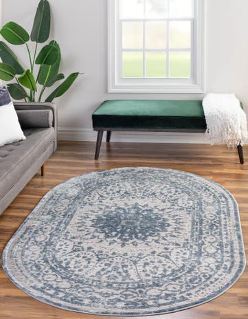 4' x 6' Chesterfield Oval Rug