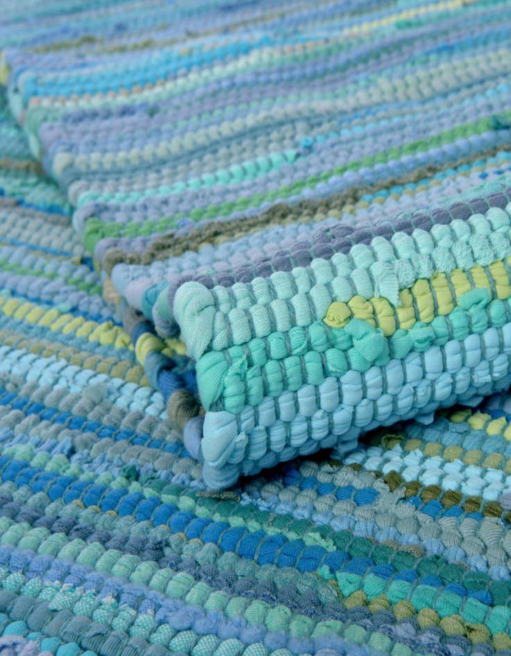 Detail image of 5' x 8' Chindi Cotton Oval Rug