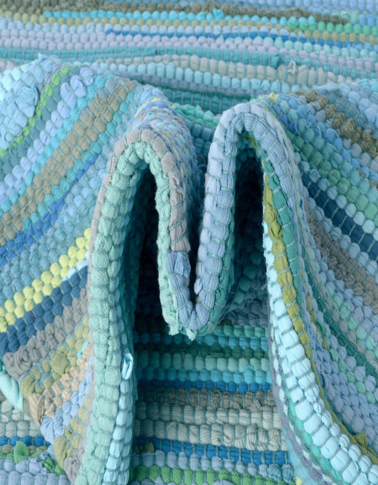 Detail image of 5' x 8' Chindi Cotton Oval Rug