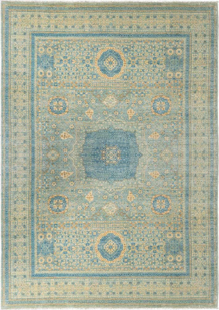 8' x 11' 3 Hand Knotted Amina Rug