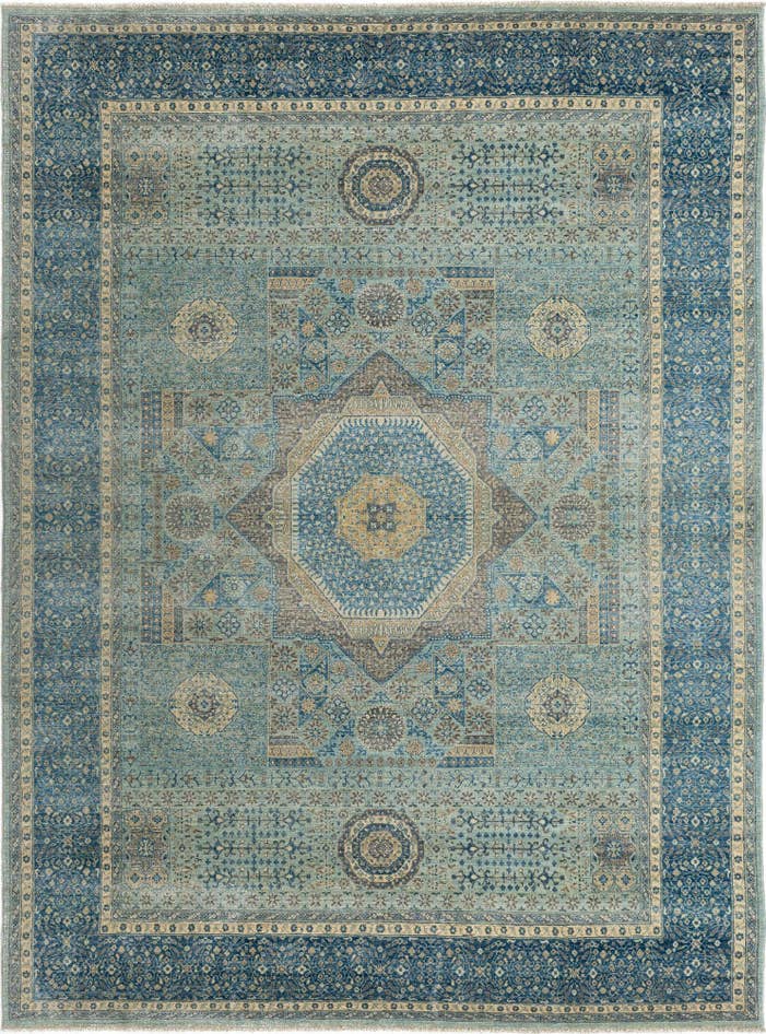 Detail image of 8' 8 x 11' 8 Hand Knotted Amina Rug