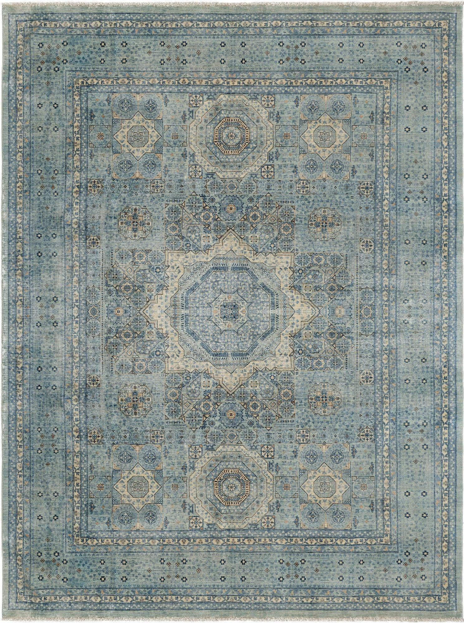 8' 11 x 11' 10 Hand Knotted Amina Rug