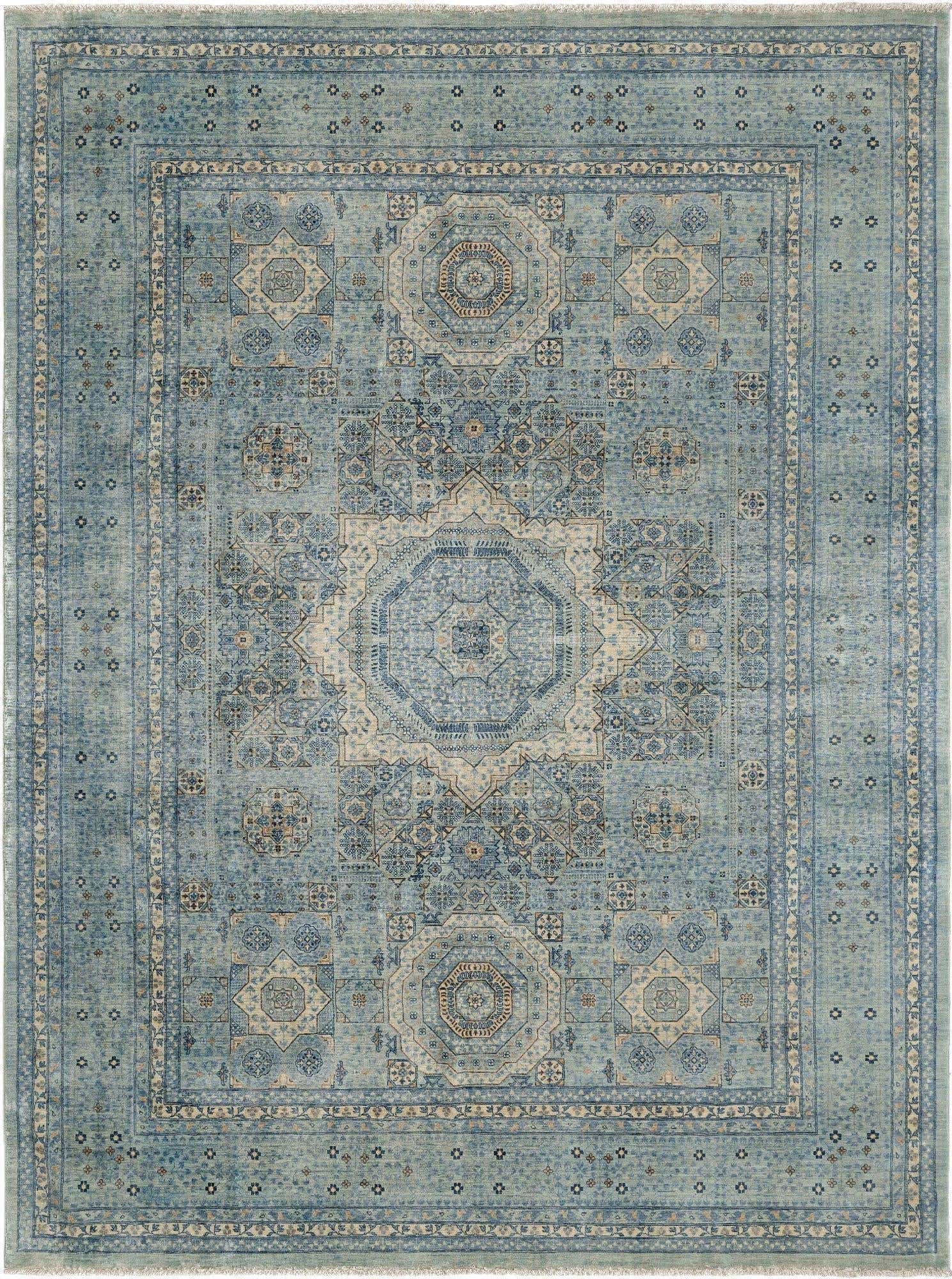8' 11 x 11' 10 Hand Knotted Amina Rug