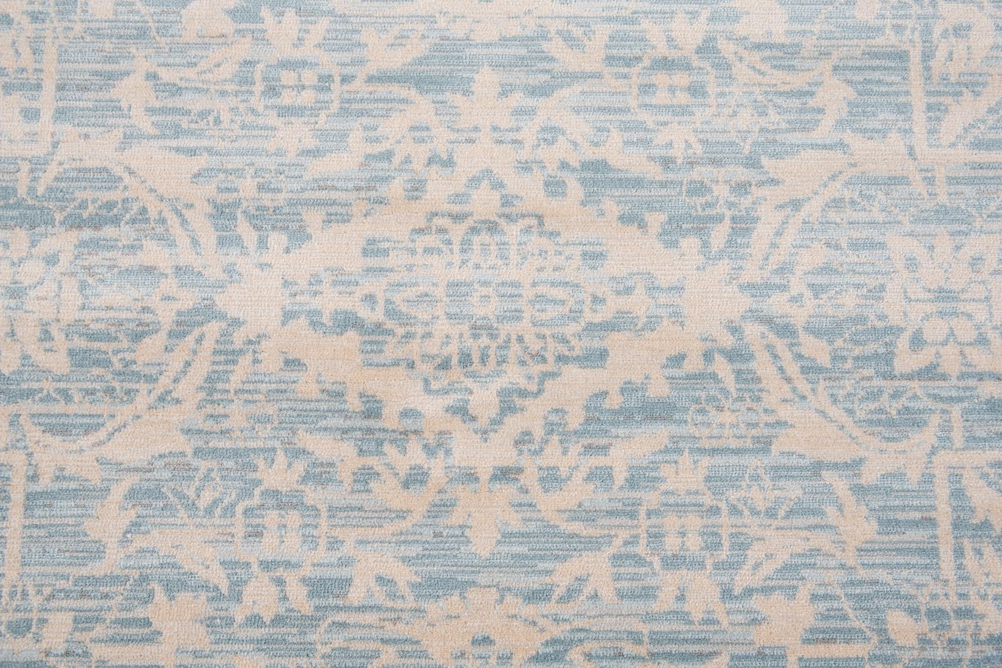 4' 10 x 8' Aqua Rug