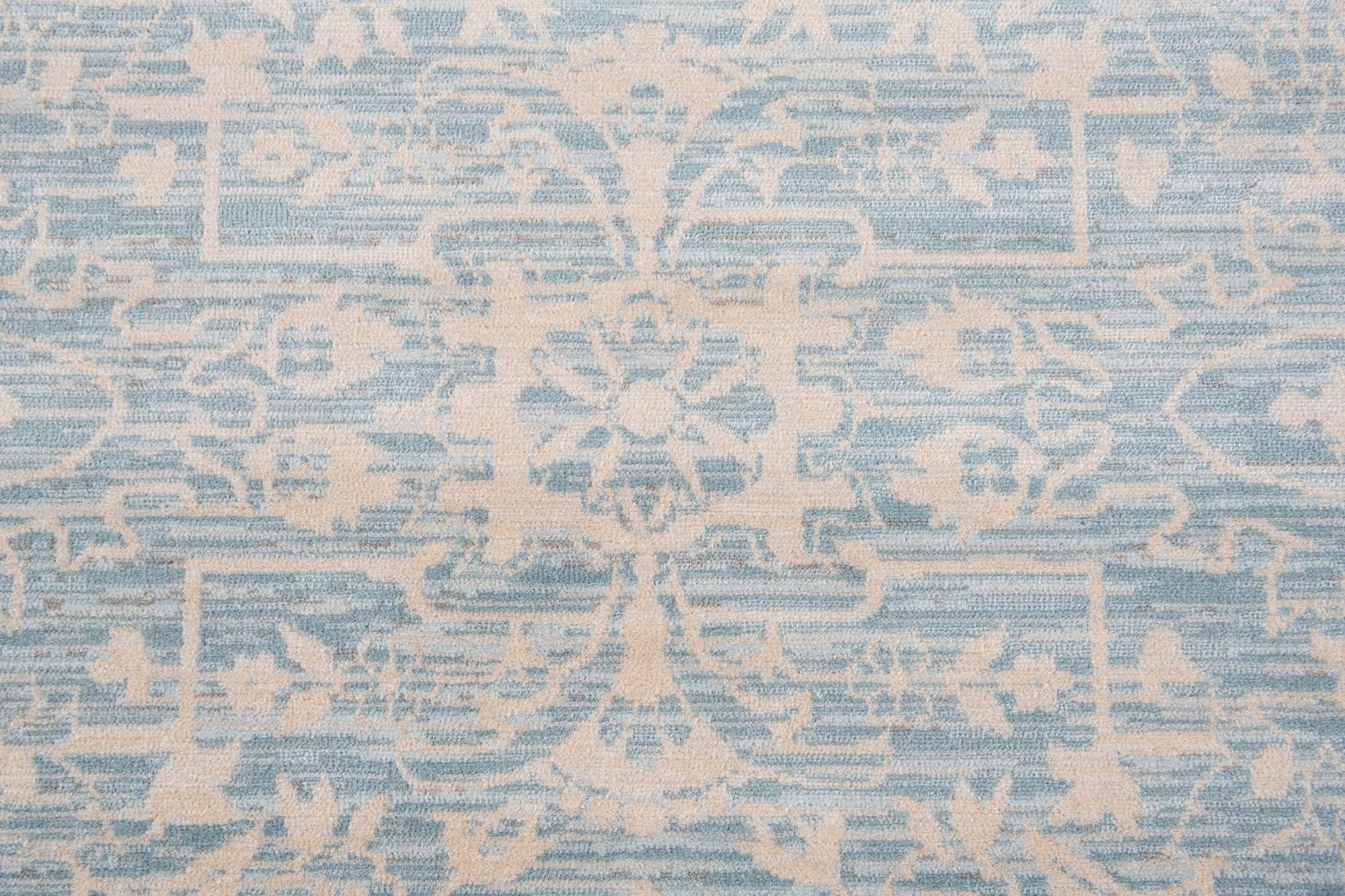 4' 10 x 8' Aqua Rug