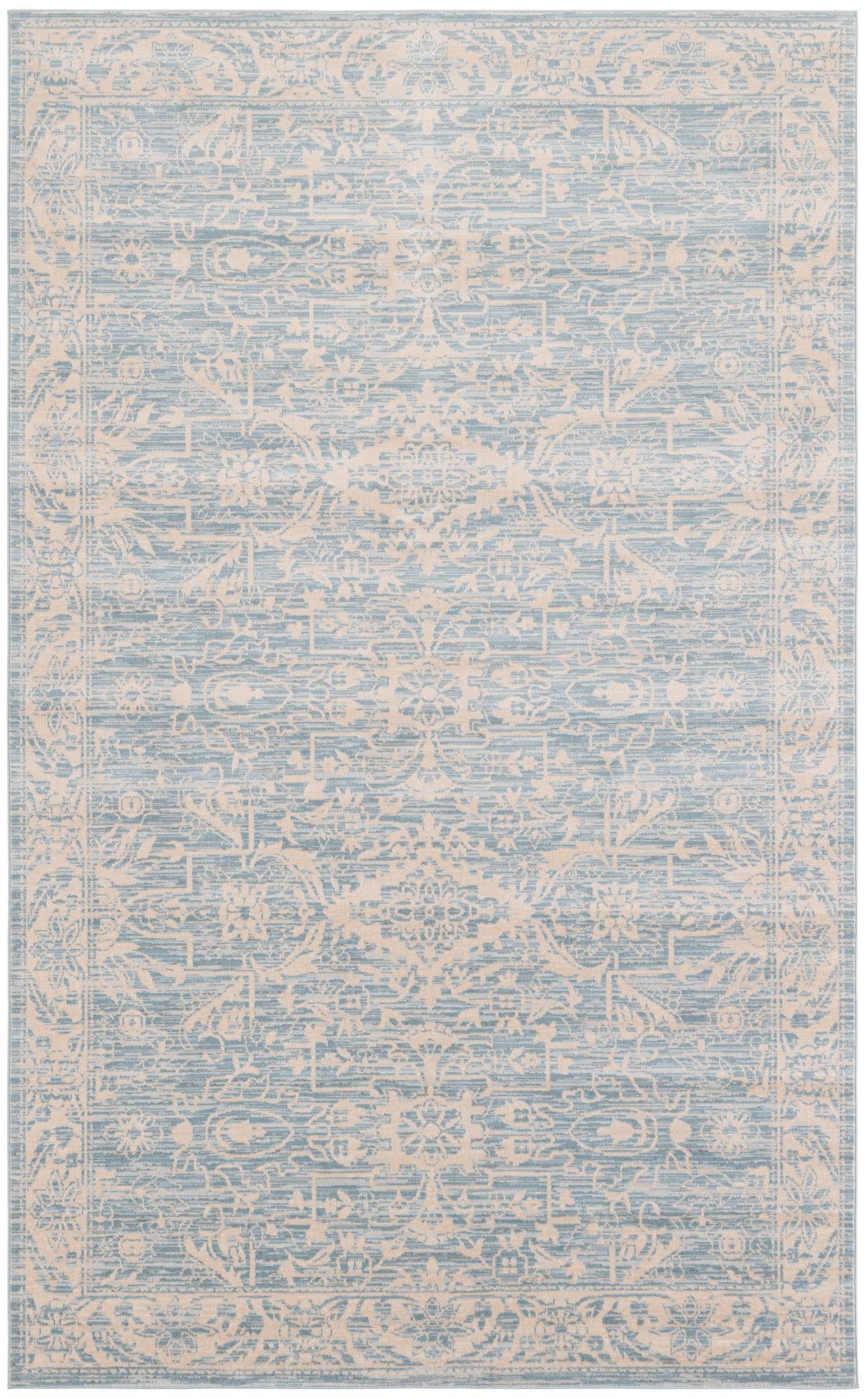 4' 10 x 8' Aqua Rug