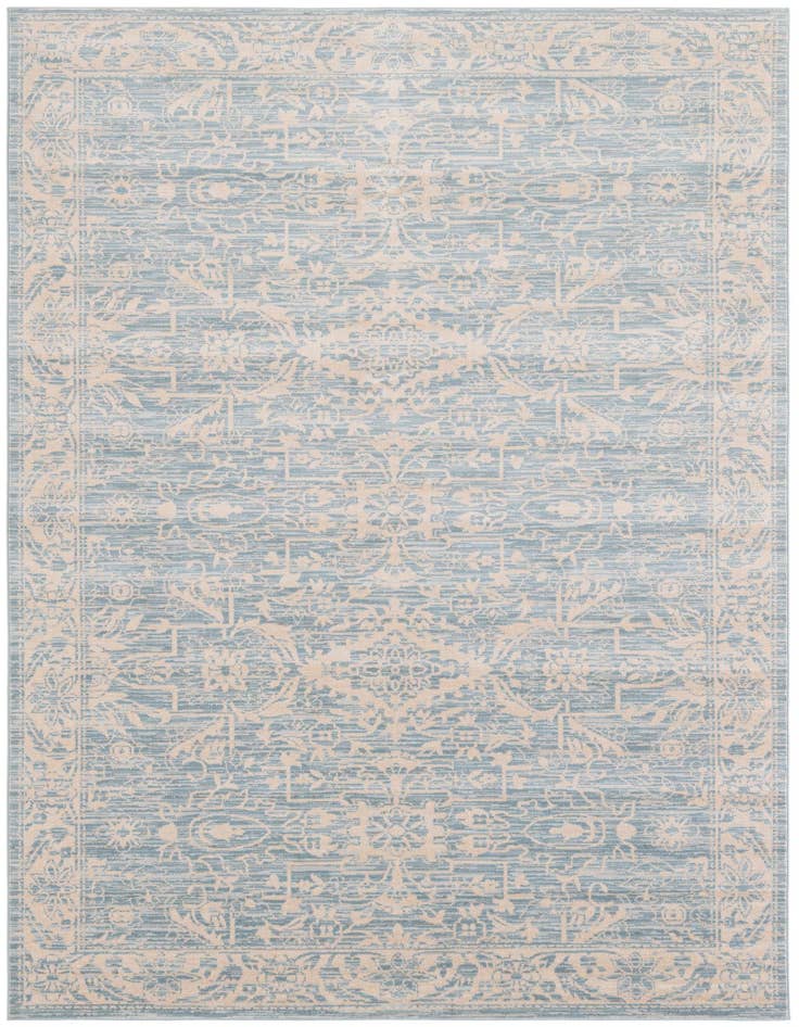 Detail image of 4' 10 x 8' Aqua Rug