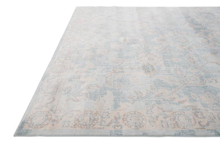 Detail image of 4' 10 x 8' Aqua Rug