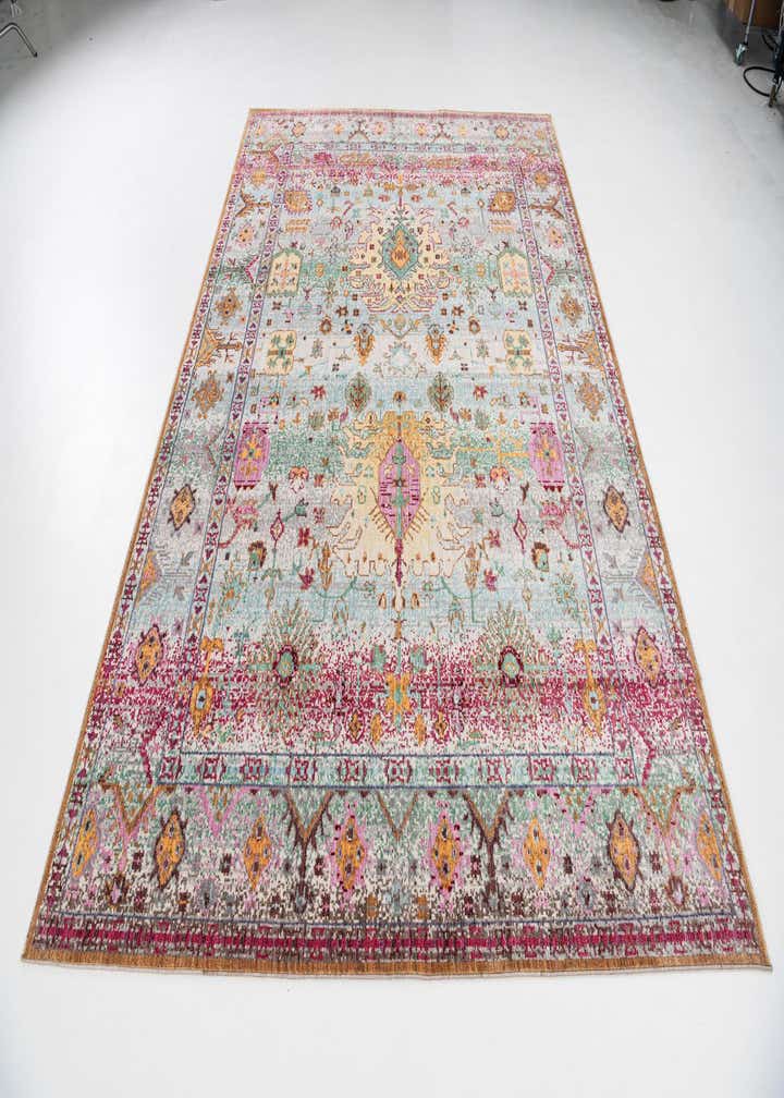 7' x 10' Aqua Rug