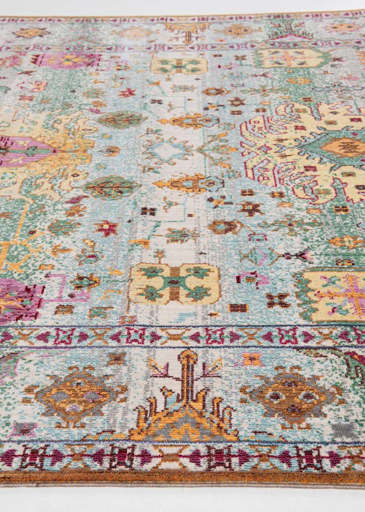 7' x 10' Aqua Rug