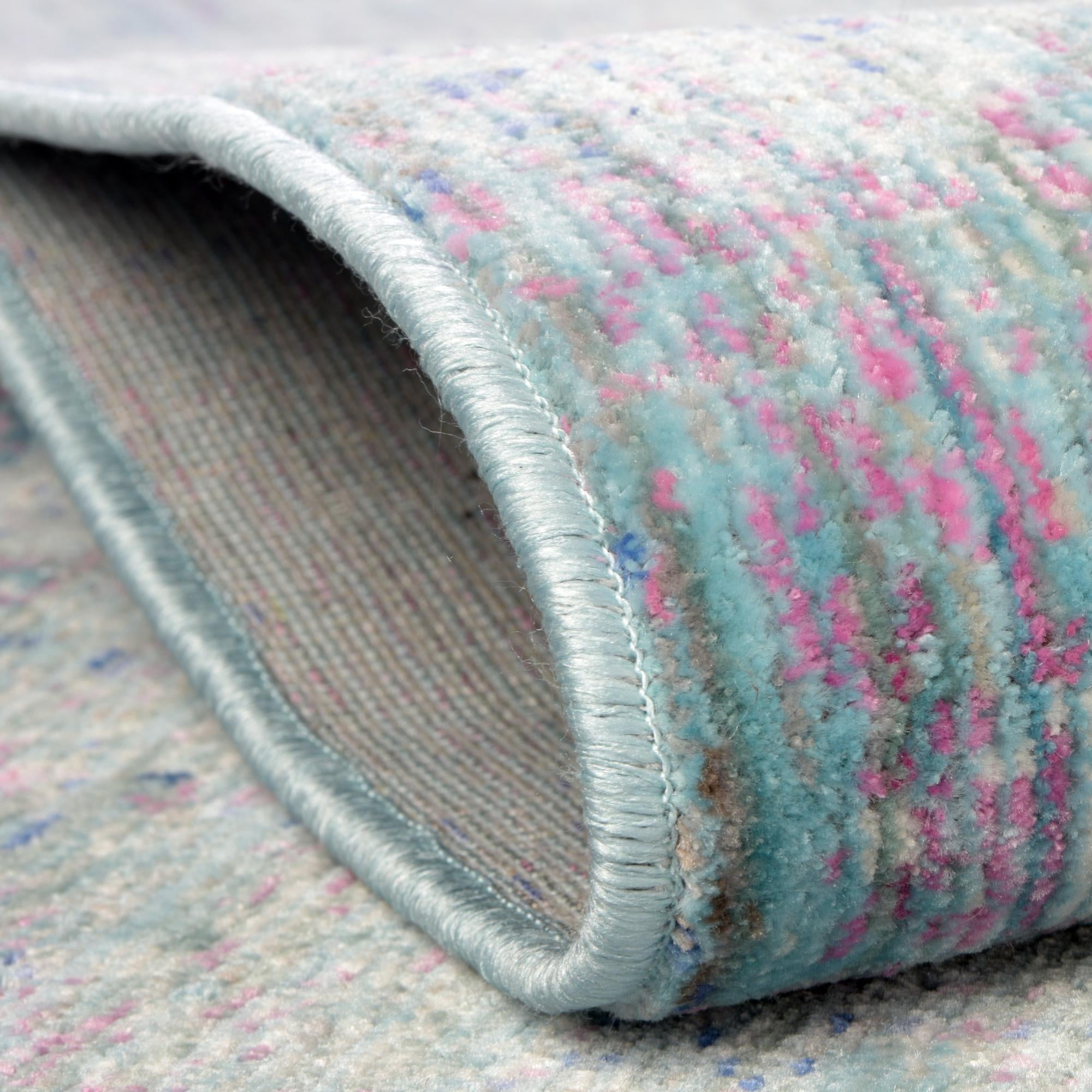 7' x 10' Aqua Rug