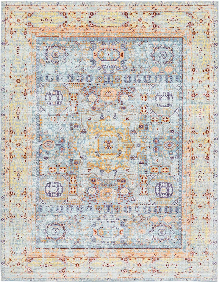 Detail image of 9' x 12' 2 Aqua Rug