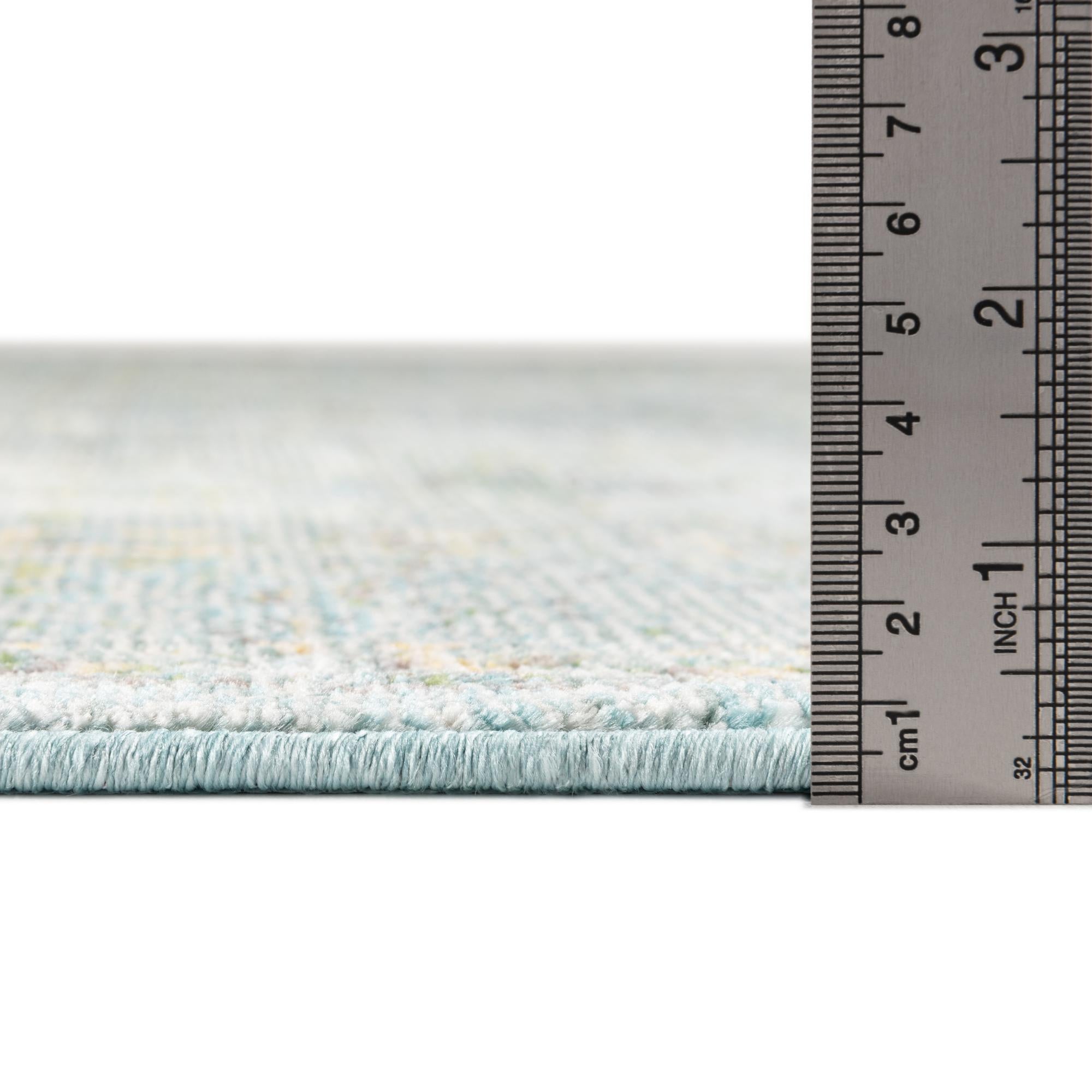 150cm x 245cm Azul aguamarina Alfombra