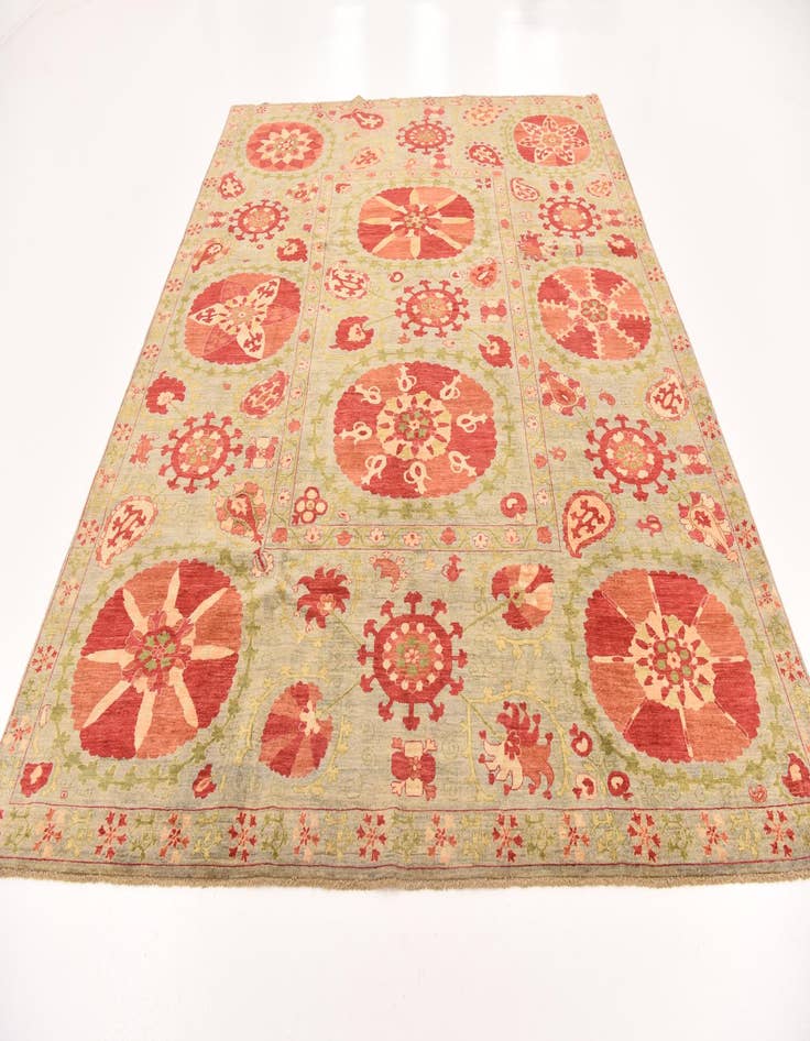 Detail image of 8' 1 x 9' 10  Hand Knotted Ariana Ziegler Oriental Rug