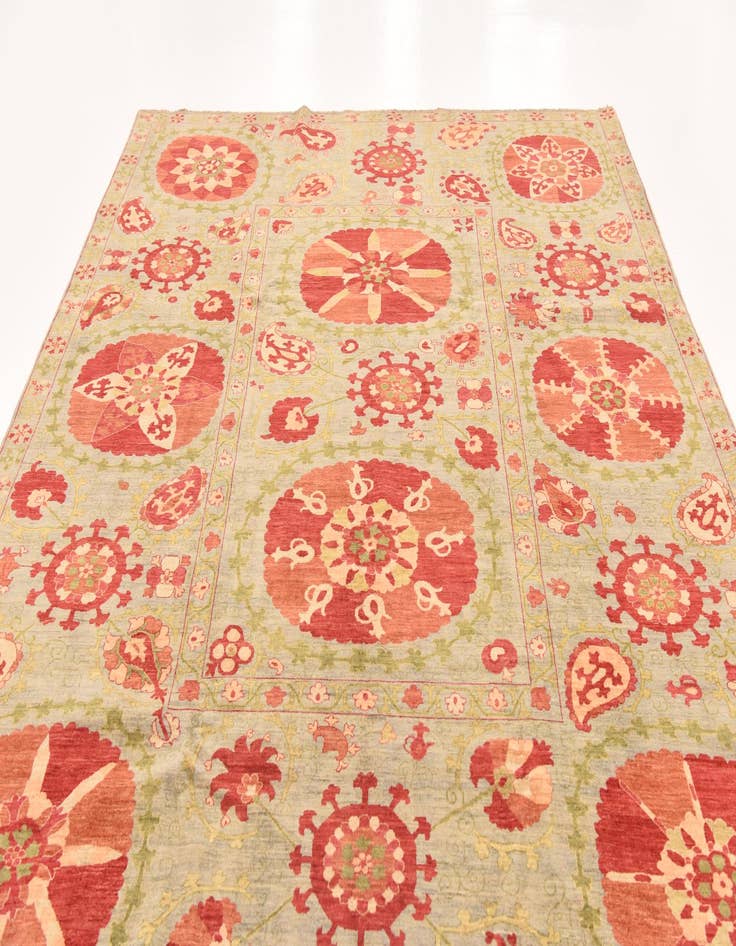 Detail image of 8' 1 x 9' 10  Hand Knotted Ariana Ziegler Oriental Rug