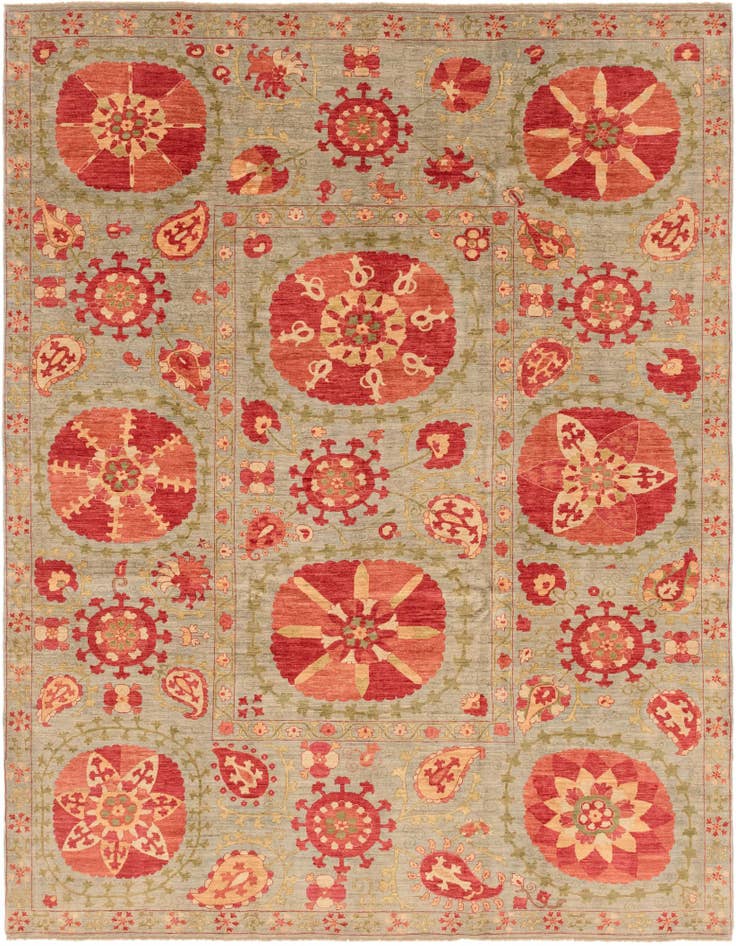 Detail image of 8' 1 x 9' 10 Hand Knotted Ariana Ziegler Oriental Rug